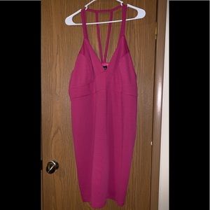 Pink strappy boutique dress